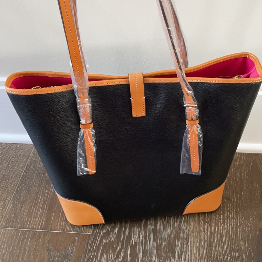 Dooney & Burke Dover Tote bag black and cognac - Picture 3 of 11
